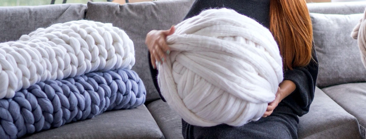 How Much Yarn Do I Need to Arm Knit a Blanket?