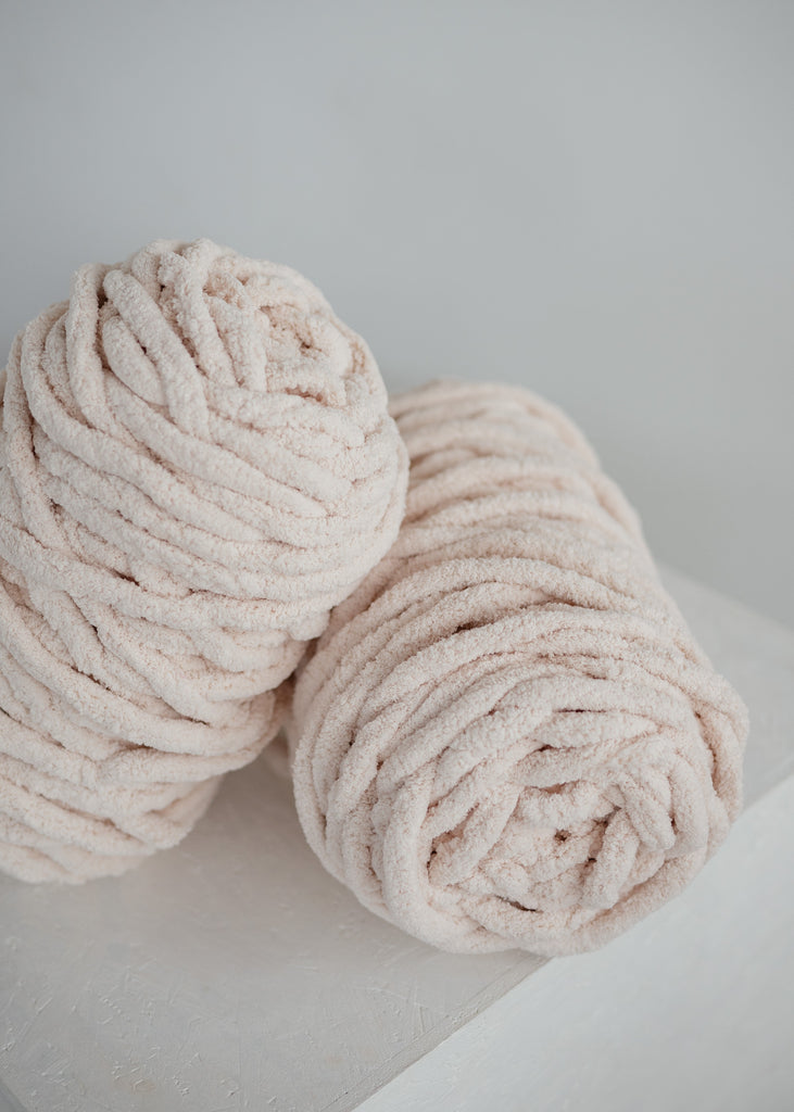 Diy Chunky Yarn Chenille Yarn Ball Beige 1130