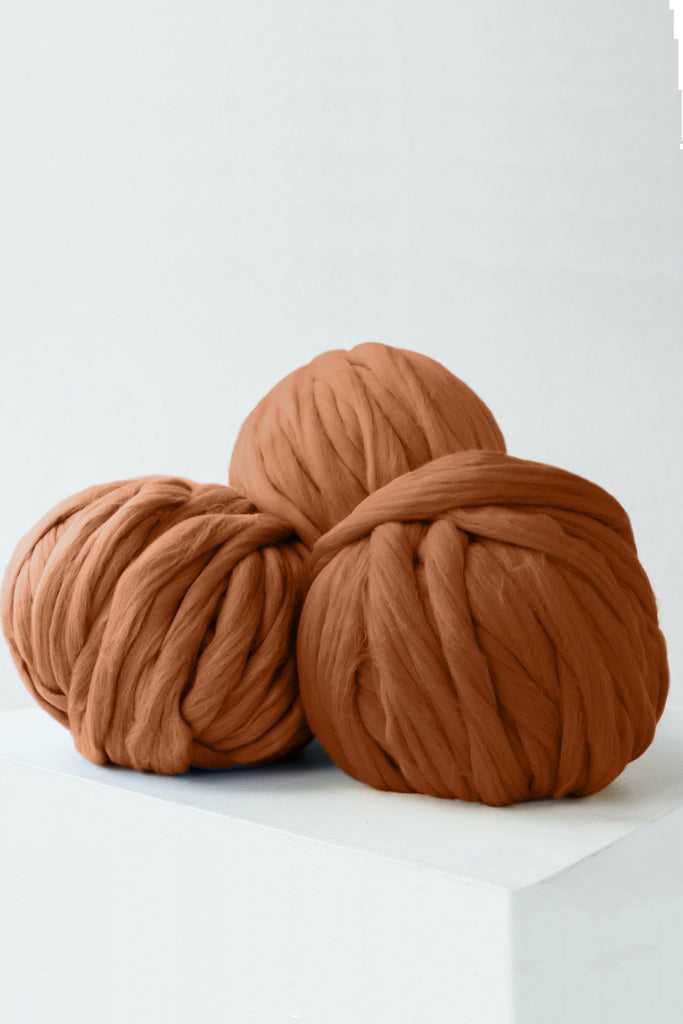 Chunky Knit Round Rug from Premium Quality Merino Wool