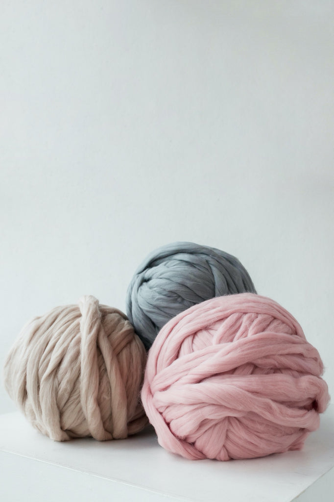 Mauve Chunky Knit Yarn