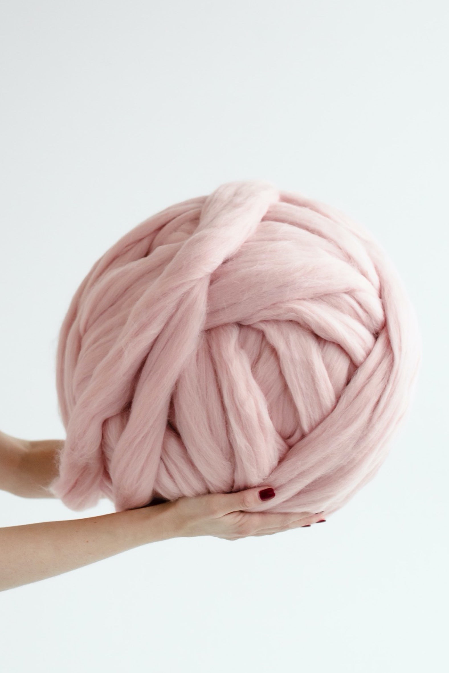 Chunky Yarn 6 Super Bulky Merino Wool Yarn Flamingo Pink Knitting